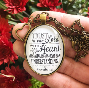 Trust in the Lord with all Your Heart Necklace - Redeemed Jewelry