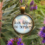 Love Knows No Borders Map Pendant Necklace - Redeemed Jewelry