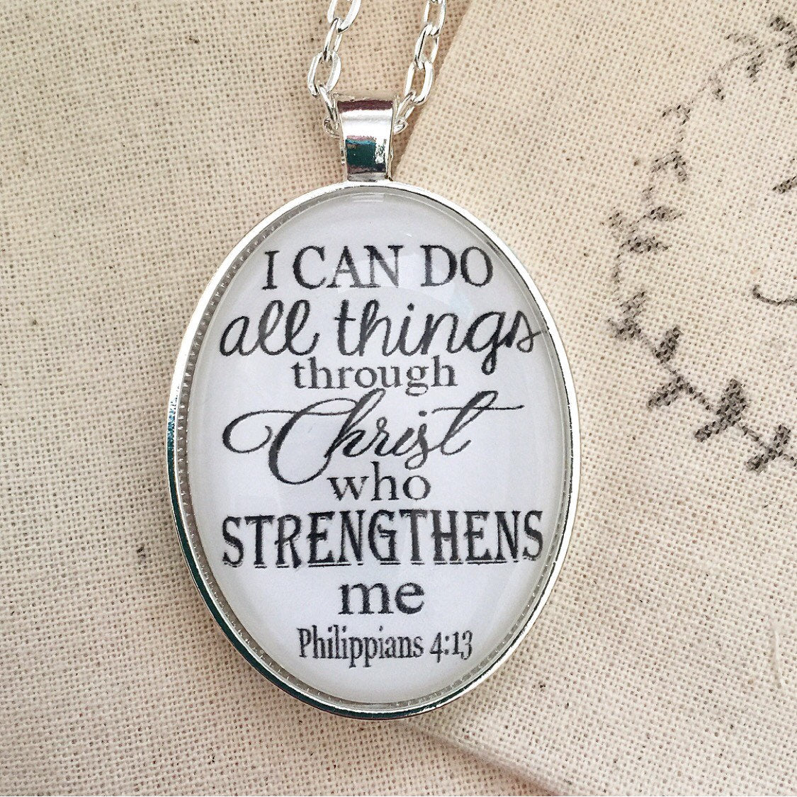 I can do all things through Christ Necklace - Redeemed Jewelry