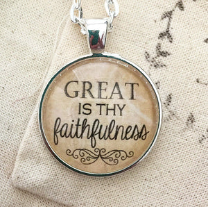 Great is Thy Faithfulness Necklace - Redeemed Jewelry