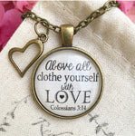 Colossians 3:14 Pendant Necklace - Redeemed Jewelry