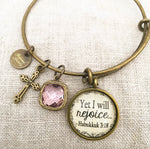 Yet I Will Rejoice Habakkuk Bangle Bracelet - Redeemed Jewelry