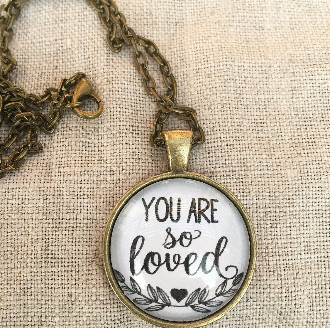 You are So Loved Pendant Necklace - Redeemed Jewelry