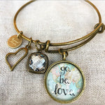 Go. Be. Love. Bangle Bracelet - Redeemed Jewelry