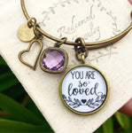 You are So Loved Bangle Bracelet - Redeemed Jewelry