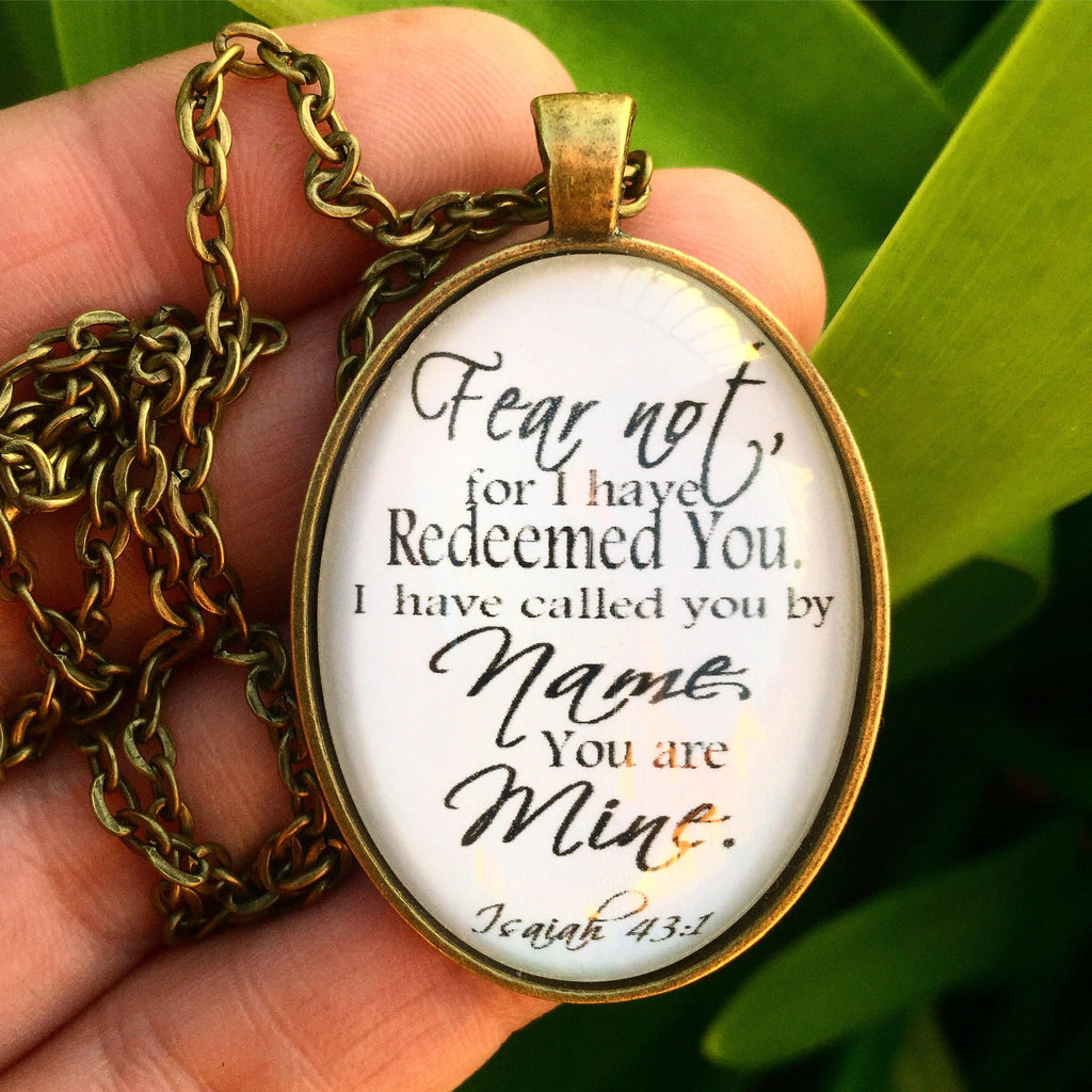 Isaiah 43:1 Necklace - Redeemed Jewelry