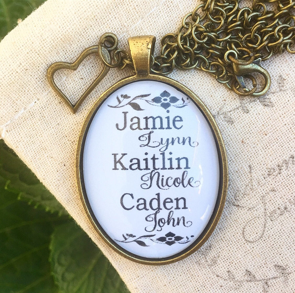 Mother's Custom Name Pendant Necklace - Redeemed Jewelry