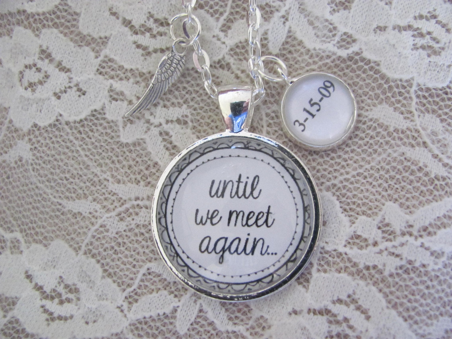 Pendant Necklace "Until we meet again" - Redeemed Jewelry