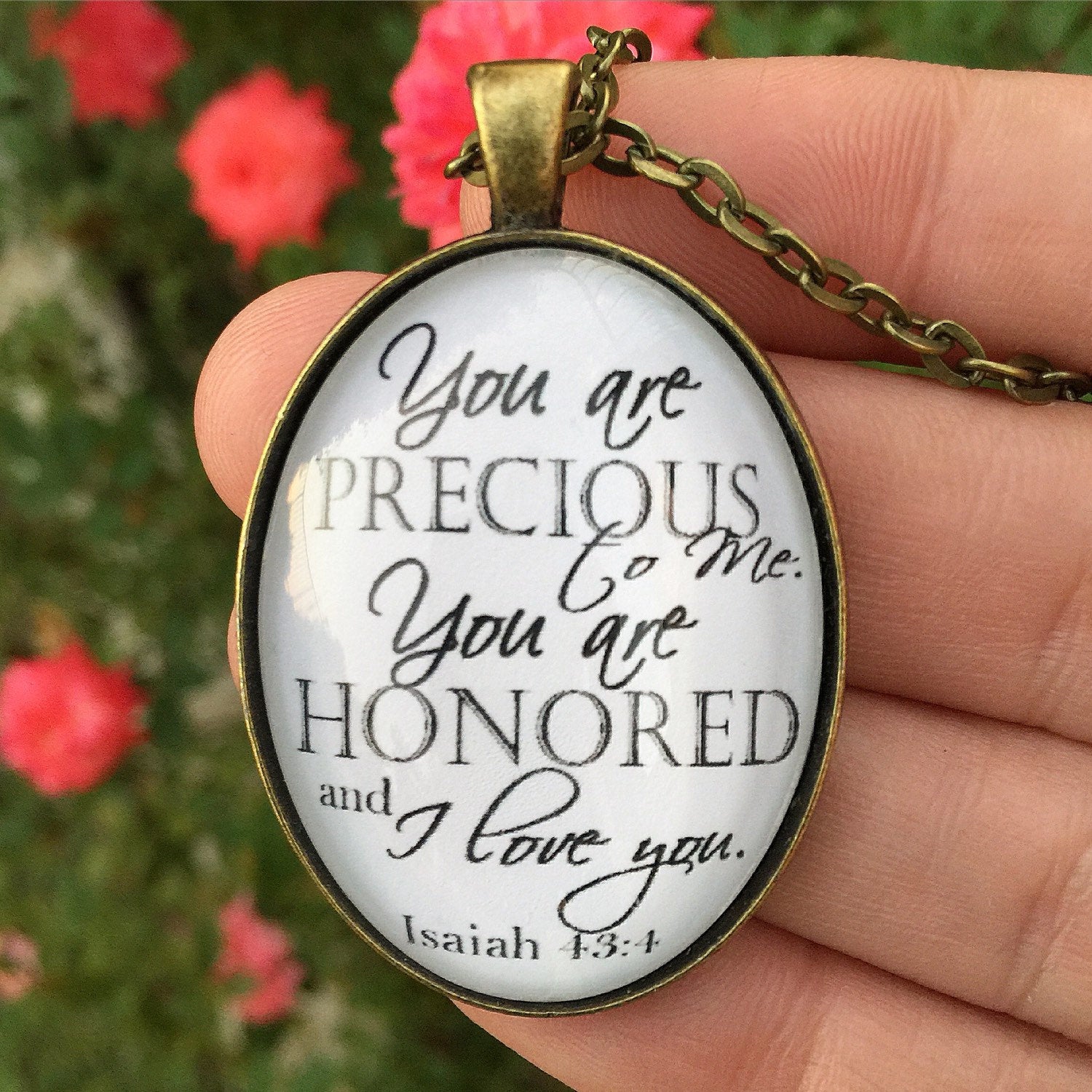 You are Precious to Me Isaiah 43:4 Pendant Necklace - Redeemed Jewelry