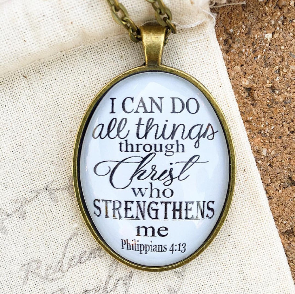 I can do all things through Christ Necklace - Redeemed Jewelry