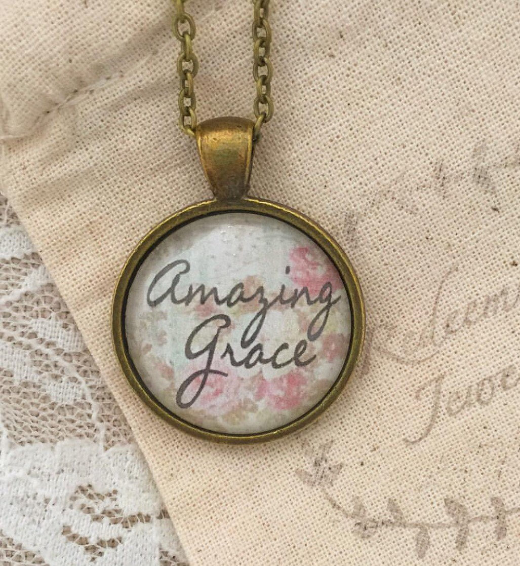 Amazing Grace pendant necklace - Redeemed Jewelry