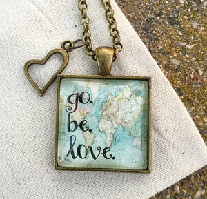 Go. Be. Love. Pendant Necklace - Redeemed Jewelry