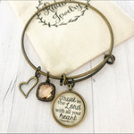 Trust in the Lord with all your heart Proverbs 3:5 Bronze Bangle
