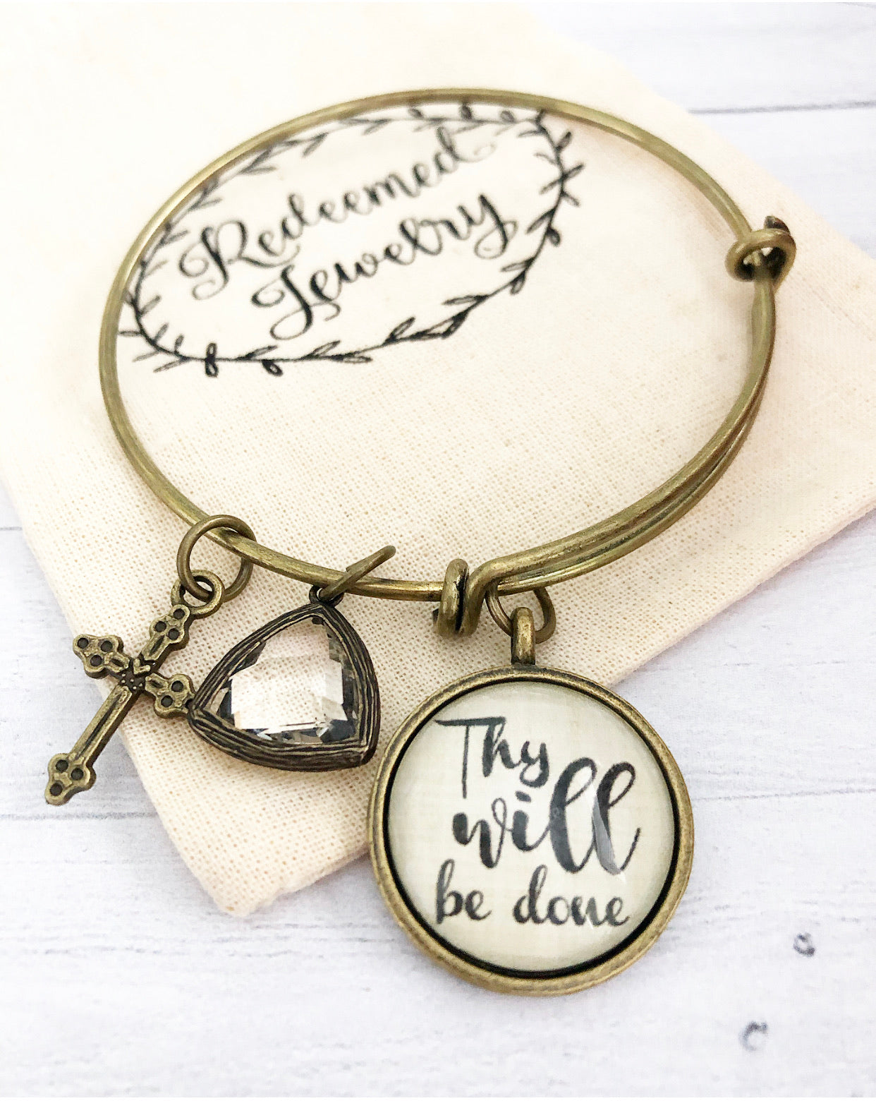 Thy Will Be Done Bangle Bracelet