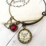 Proverbs 17:17 A Friend Loves at All Times Bangle